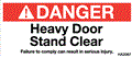 Danger Heavy Door Decal 
