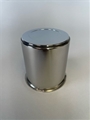 CENTER CAP, STAINLESS WITH PLASTIC CAP, FOR 5 BOLT WHEELS WITH 3.19 CENTER BORE