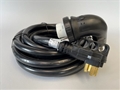 POWER CORD, 50 AMP, 240 VOLT, 25 FOOT WITH TWIST LOCK END AND MOLDED MALE PLUG ON OPPOSITE END