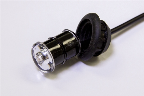 Amber LED Clearance Light 3/4", Clear Lens