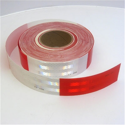 Red/White  Self Adhesive Reflective Tape (Sold 2in X 12in)