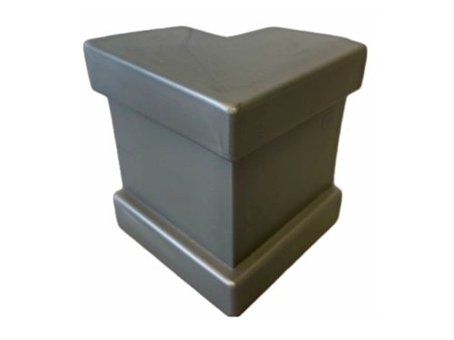 Plastic Rear Top Corner Cap, Gray