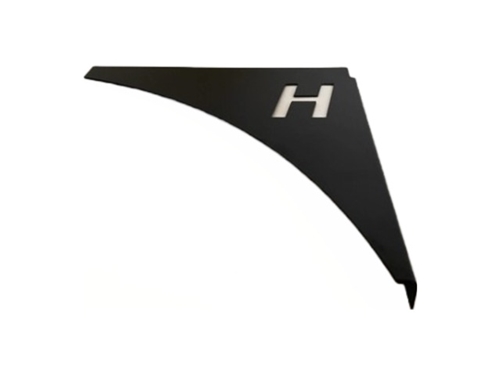 Gusset Spoiler, Haulmark Logo, Curb Side, Blackout